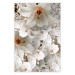Poster White Gust - landscape of white lily flowers against a backdrop of a plant-filled meadow 125226