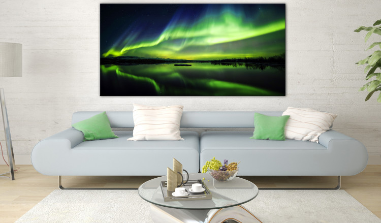 Large canvas print Green Sky II [Large Format] 125626 additionalImage 6