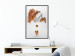 Wall Poster Copper and Plaster - abstract white composition with copper plants 126226 additionalThumb 14