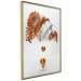 Wall Poster Copper and Plaster - abstract white composition with copper plants 126226 additionalThumb 5