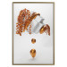 Wall Poster Copper and Plaster - abstract white composition with copper plants 126226 additionalThumb 16