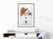Wall Poster Copper and Plaster - abstract white composition with copper plants 126226 additionalThumb 12