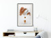 Wall Poster Copper and Plaster - abstract white composition with copper plants 126226 additionalThumb 22