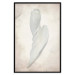 Wall Poster Another Tide - maritime composition of a white seashell on a sand background 127526 additionalThumb 14