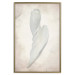 Wall Poster Another Tide - maritime composition of a white seashell on a sand background 127526 additionalThumb 15