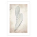 Wall Poster Another Tide - maritime composition of a white seashell on a sand background 127526 additionalThumb 18