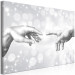 Canvas Art Print Finger of God (1-part) wide - bright light with a religious motif 128826 additionalThumb 2