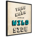 Poster Take Walk on the Wild Side - square - English text on a beige background 128926 additionalThumb 13