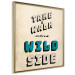 Poster Take Walk on the Wild Side - square - English text on a beige background 128926 additionalThumb 14