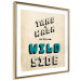 Poster Take Walk on the Wild Side - square - English text on a beige background 128926 additionalThumb 9