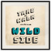 Poster Take Walk on the Wild Side - square - English text on a beige background 128926 additionalThumb 23