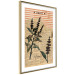 Wall Poster Basil Poetry - vintage composition with plants and black text in background 129426 additionalThumb 9