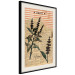 Wall Poster Basil Poetry - vintage composition with plants and black text in background 129426 additionalThumb 2