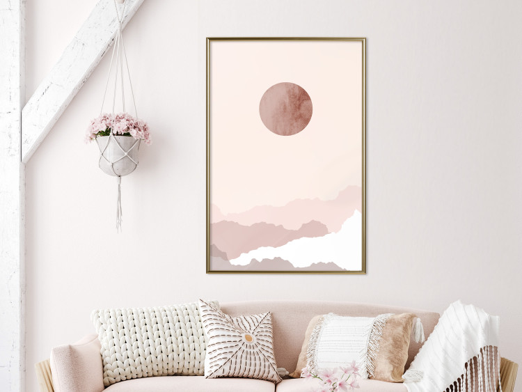 Wall Poster Pastel Planet - abstract circle above the clouds in a bright cosmos 129726 additionalImage 5