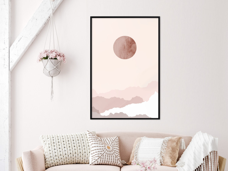 Wall Poster Pastel Planet - abstract circle above the clouds in a bright cosmos 129726 additionalImage 4