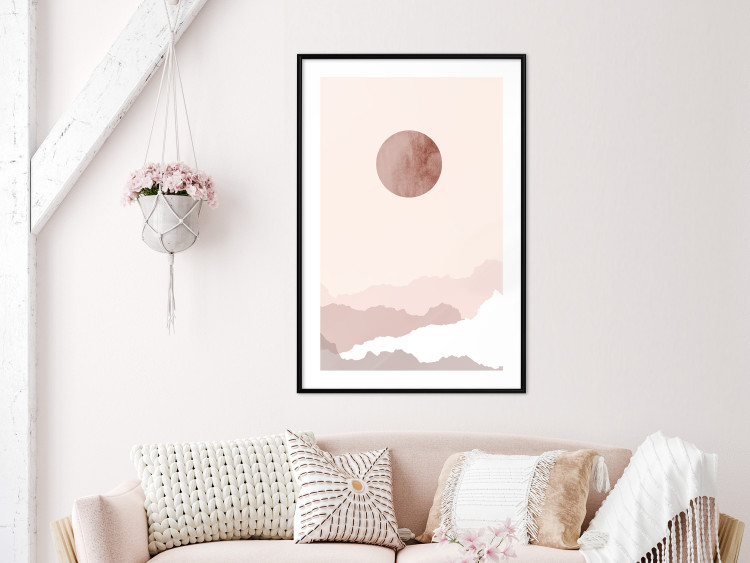 Wall Poster Pastel Planet - abstract circle above the clouds in a bright cosmos 129726 additionalImage 18