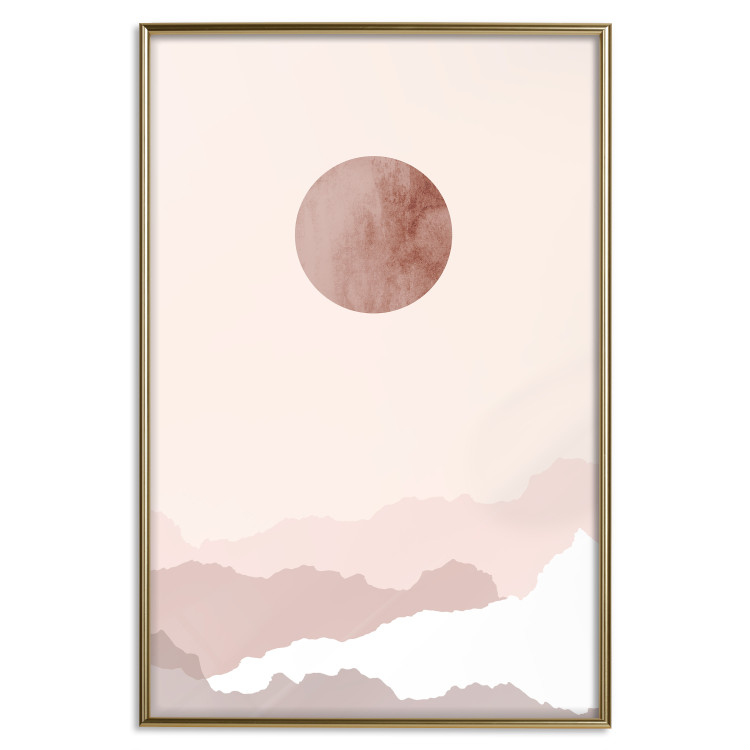 Wall Poster Pastel Planet - abstract circle above the clouds in a bright cosmos 129726 additionalImage 17