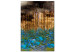 Canvas Art Print Ruffled Ocean (1-piece) Vertical - abstract glamorous style 130326