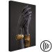 Canvas Art Print Exotic Duet (1-piece) Vertical - hands with golden accents 130426 additionalThumb 6