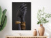 Canvas Art Print Exotic Duet (1-piece) Vertical - hands with golden accents 130426 additionalThumb 3