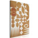 Canvas Print Abstract order - irregular geometric shapes in beige 134826 additionalThumb 2