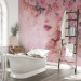 Wall Mural Lady in flowers - portrait of a woman's face draped in pink flowers 135026 additionalThumb 8
