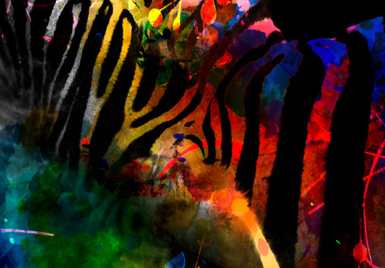 Large canvas print Happy Zebra [Large Format] 136426 additionalImage 5