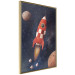 Wall Poster Rocket Into the Unknown - red spacecraft against a star-filled cosmic background 137526 additionalThumb 4