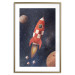 Wall Poster Rocket Into the Unknown - red spacecraft against a star-filled cosmic background 137526 additionalThumb 14