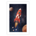 Wall Poster Rocket Into the Unknown - red spacecraft against a star-filled cosmic background 137526 additionalThumb 9