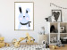 Wall Poster Brave Rabbit - funny bunny with a black ribbon on a light background 138126 additionalThumb 16