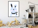 Wall Poster Brave Rabbit - funny bunny with a black ribbon on a light background 138126 additionalThumb 15