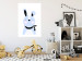 Wall Poster Brave Rabbit - funny bunny with a black ribbon on a light background 138126 additionalThumb 18