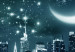 Canvas Art Print Moon over Manhattan (1-piece) Wide - New York after dark 138326 additionalThumb 5