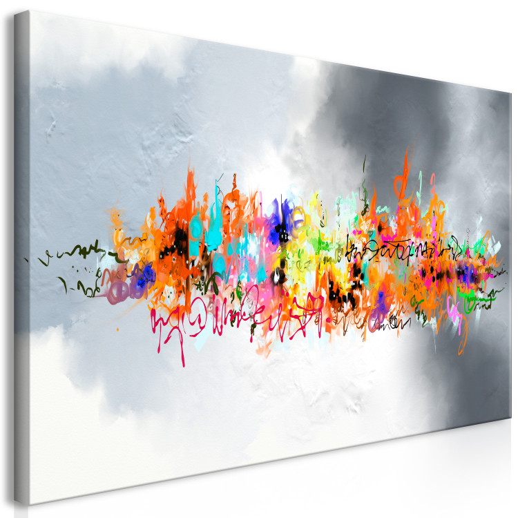 Canvas Symphony of Colors (1-piece) Wide - colorful modern abstraction 138626 additionalImage 2