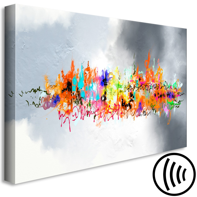 Canvas Symphony of Colors (1-piece) Wide - colorful modern abstraction 138626 additionalImage 6