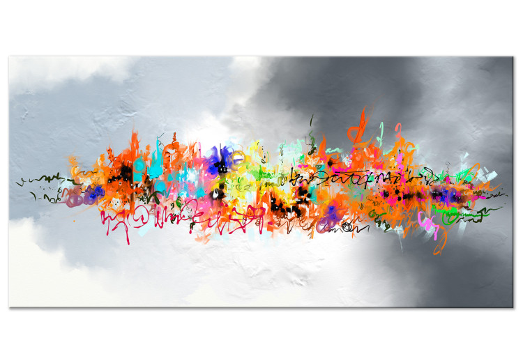 Canvas Symphony of Colors (1-piece) Wide - colorful modern abstraction 138626