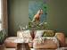 Wall Poster Red Hunter - majestic wild animal amidst forest on a blurred background 138726 additionalThumb 7