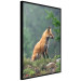 Wall Poster Red Hunter - majestic wild animal amidst forest on a blurred background 138726 additionalThumb 9