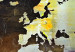 Canvas Painted World Map (1-piece) Wide - abstraction in browns 143126 additionalThumb 4