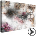 Canvas Abstraction in a Golden Garden (1-piece) - gray poppies with a hint of pink 143926 additionalThumb 6