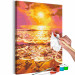 Paint by number Right Sky - Orange-Gold Sunrise and Foamy Waves 144526 additionalThumb 7