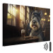 Canvas Print AI Dog Miniature Schnauzer - Portrait of a Animal in a Pub With a Beer - Horizontal 150126 additionalThumb 8