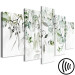 Canvas Subtle Twigs - Leaves in Delicate Shades on a White Background 151426 additionalThumb 6