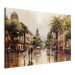 Canvas Art Print Palermo, Sicily - Rainy City Streets with Palms 151926 additionalThumb 2