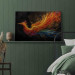 Canvas Art Print Firebird - Painterly Phoenix Rushing With the Wind on a Black Background 159526 additionalThumb 11
