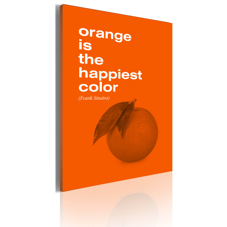 Canvas Print Orange is the happiest color (Frank Sinatra) 55226 additionalImage 2