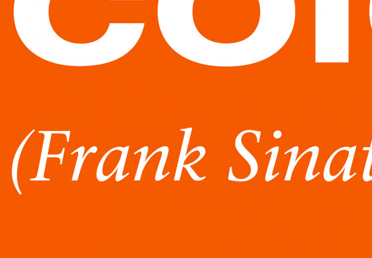 Canvas Print Orange is the happiest color (Frank Sinatra) 55226 additionalImage 4