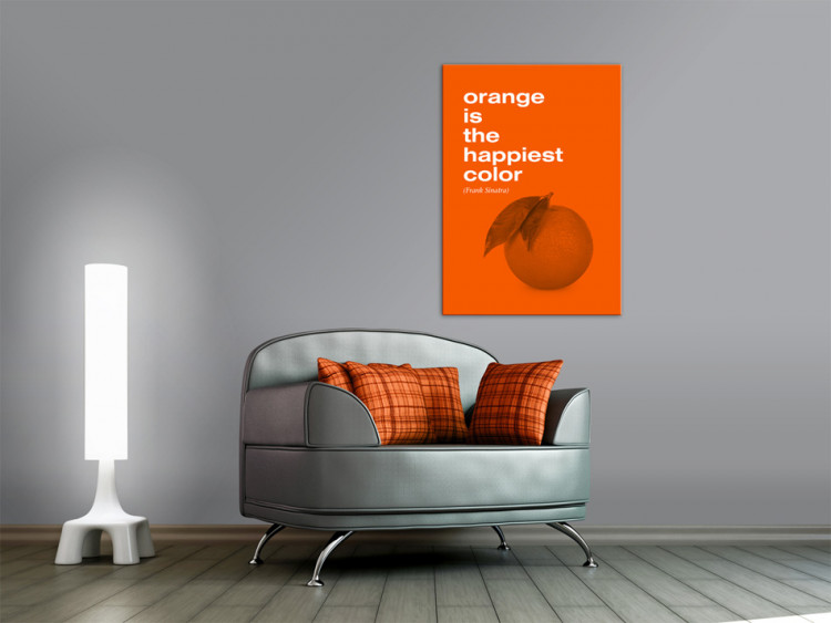 Canvas Print Orange is the happiest color (Frank Sinatra) 55226 additionalImage 3