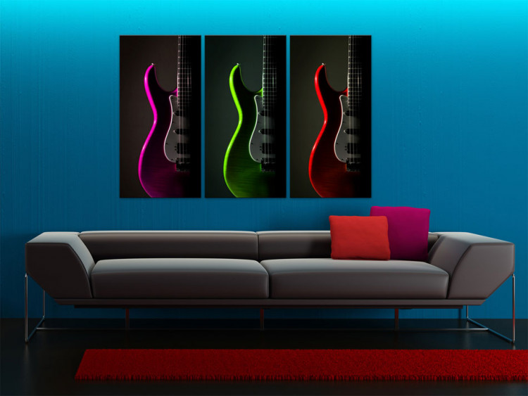 Canvas Art Print Electric guitars 55526 additionalImage 3